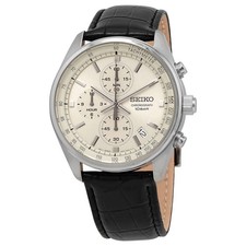 Men's Chronograph Wristwatch with Roman Numeral Dial, Maker Unknown