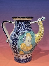 Vintage Majolica-Style Hexagonal Dragon Vase with Applied Relief Decoration — listing 2