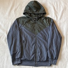 Vintage 1990s Umbro Premier Nylon Windbreaker Track Jacket, Navy/Teal/Pink — listing 3