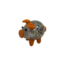 Vintage Figural Pig Glass Storage Jar with Wire Bail Clamp Lid — listing 6