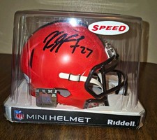 Signed Cleveland Browns Riddell Speed Full-Size Football Helmet with Chrome Visor — listing 4