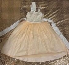 Well Dressed Wolf Girls' Pink Metallic Stripe Twirl Dress, Size 4T, NWT — listing 4