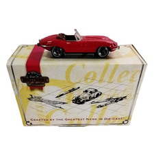 Vintage Diecast Jaguar E-Type Coupe Model Car, Red, likely 1960s British diecast (Corgi/Dinky style) — listing 3