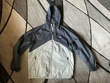 New Balance Hooded Windbreaker Jacket with Blue Ombré Gradient