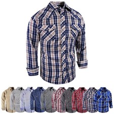 Lot of Men's Western Pearl Snap Shirts (Plaid, Striped, Scenic Print) — listing 2