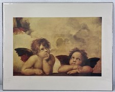 Framed Print of a Sistine Madonna Cherub (Raphael Detail) — listing 6