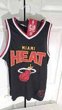 Ultra Game NBA Miami Heat Button-Up Baseball-Style Jersey (New with Tags) Medium — listing 6