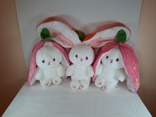 Reversible Plushie Bunny/Rabbit Mood Plush - Light Blue & Navy — listing 6