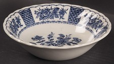 Myott 'Melody' Blue Transferware Ironstone Soup/Cereal Bowl — listing 2