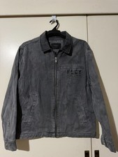 KSCY Melbourne Stonewashed Distressed Denim Trucker Jacket with Panther Embroidery, Size XL — listing 6