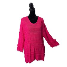 Chico's Textured Metallic Knit Boatneck Tunic Sweater, Size 2 (US L/12-14) — listing 6