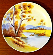 Vintage Hand-Painted Japanese Porcelain Dessert Plate with Pink Dogwood Blossoms and Gilt Trim — listing 3