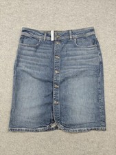 Madewell Raw-Hem Denim Mini Skirt, Size 23 — listing 4
