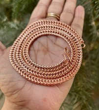 Copper Chain Necklace with Oval Signature Tag — listing 5