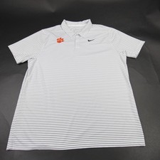 Nike Dri-Fit Clemson Tigers Men's Polo Shirt, Blue & Orange, Size 3XL — listing 3