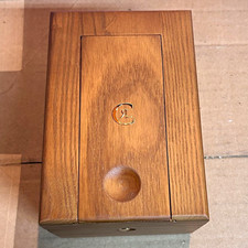 Wooden Presentation / Storage Box with Brass Corner Splines and Oval Nameplate — listing 6