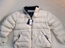 Nautica Women's Light Gray Quilted Puffer Jacket with Faux Fur Collar, Size XXL — listing 6