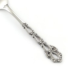 Oneida Heirloom 'Chandelier' Stainless Flatware Lot - Serving Pieces and Teaspoons with Pierced Scroll Handles — listing 3