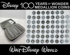 Disney 100 Years of Wonder Souvenir Medallion Coin - Walt Disney World Ariel/Mickey & Minnie
