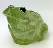 Vintage Frog & Dragonfly Lucite Bathroom Vanity Set (3-Piece: Soap Dispenser, Tumbler, Soap Dish) — listing 4