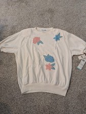 Alfred Dunner Floral Print Open-Front Jacket, Size 18 — listing 5
