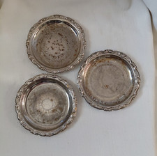 Silverplate Butter Pat / Coaster on Folding Wire Display Stand — listing 4