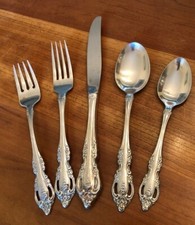 Oneida Community Stainless Teaspoon, Brahms Pattern, Ornate Pierced Scroll Handle — listing 2