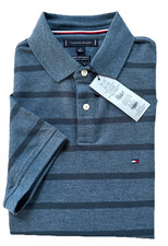 Tommy Hilfiger Striped Long Sleeve Polo Rugby Shirt