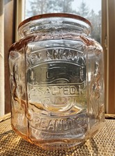 Planters Peanuts Pennant Salted Peanut Glass Store Display Jar with Lid — listing 2