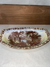 Maling Ware Lustre Footed Bowl with Hand-Painted Columbine & Floral Decoration on Pink Ground — listing 2