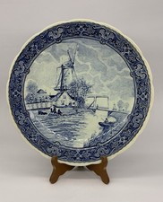 Royal Sphinx Maastricht Delft Blue Transferware Flared Trumpet Vase — listing 4
