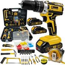 Mixed Lot of Cordless Power Tools (DeWalt, Ryobi, Milwaukee, Makita, Ridgid) with Batteries
