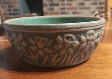 Red Wing Brushware Stoneware Bowl with Embossed Grape & Leaf Decoration, 3 x 6 — listing 2