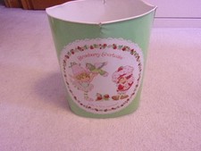 Vintage 1980s Strawberry Shortcake Metal Trash Can / Wastebasket with Red Polka Dot Design — listing 2
