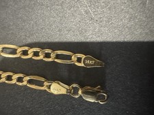 Lot of Gold-Tone Chain Necklaces and Bracelets (Herringbone, Snake, Rope Chains) — listing 2