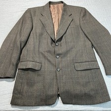 Gianfranco Ruffini Italy Gray Two-Button Sport Coat, Cashmere/Super 100's Wool Blend — listing 6