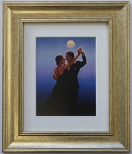 Framed Tango Dancers Art Print in Wide Wood Frame — listing 5