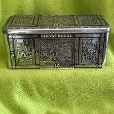 Vintage Chivas Regal 12 Year Whisky Bottle Presentation Tin with Bottle-Shaped Insert — listing 5