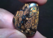 Australian Boulder Opal Freeform Cabochon with Play-of-Color — listing 6