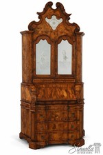Italian Marquetry Inlaid Secretary Bookcase / Drop-Front Bureau — listing 6