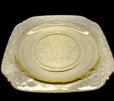 Federal Glass Madrid Amber Depression Glass 8-Piece Set (Sugar, Creamer, Cup, 2 Small Plates, 2 Bowls, Large Plate) — listing 6