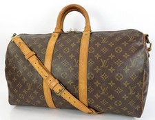 Louis Vuitton Keepall 50 Travel Duffle Bag in Black Epi Leather — listing 4