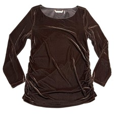 Soft Surroundings Burgundy Velour Loungewear Set (Top & Pants) — listing 6