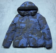 Coach Men's Camo Down Puffer Jacket with Hood, Size X-Large