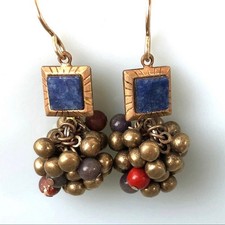 Southwestern Lapis Lazuli, Red Coral, and Turquoise Beaded Necklace, 25" Long — listing 2