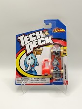 Tech Deck World Industries Fingerboard - Yellow Checkerboard Flameboy/Wet Willy — listing 2