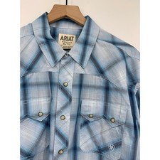 Ariat Men's Short Sleeve Western Print Button-Up Shirt, Size XXL — listing 3