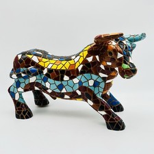 Toros Barcino's Trencadís Mosaic Bull Figurine, Black Gaudí-Style — listing 5