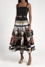 Fendi Silk Blend Sleeveless Shift Dress with Sheer Scalloped Fish-Scale Appliqué, Sage Green — listing 6