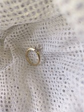 Vintage Gold-Tone Rings in Dreifus Jewelers Box - Men's Octagonal Bezel Solitaire Ring and Ladies' Cluster Ring (Lot of 2, Unverified Metal/Stones)
